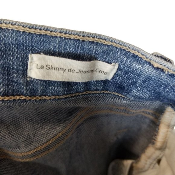 Frame Womens 27 Blue Light Wash Denim Le Skinny De - Picture 6 of 10